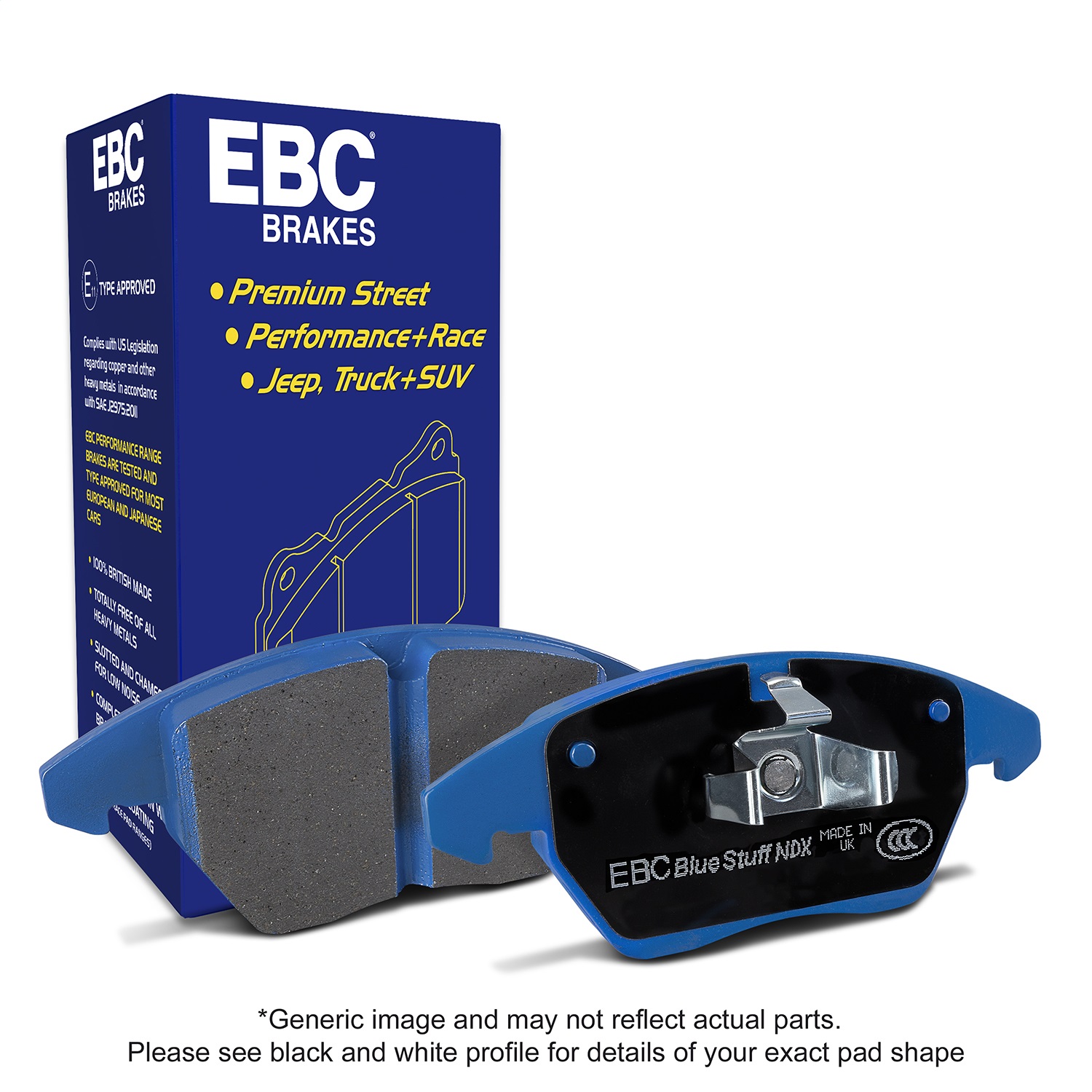 EBC DP51591NDX - Bluestuff NDX Formula Racing Front Brake Pads