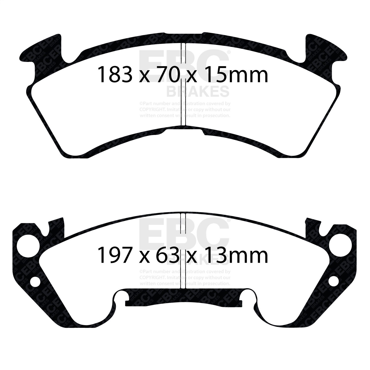 EBC Brakes UD614 Ultimax  Brake Pads Fits 94-96 Impala