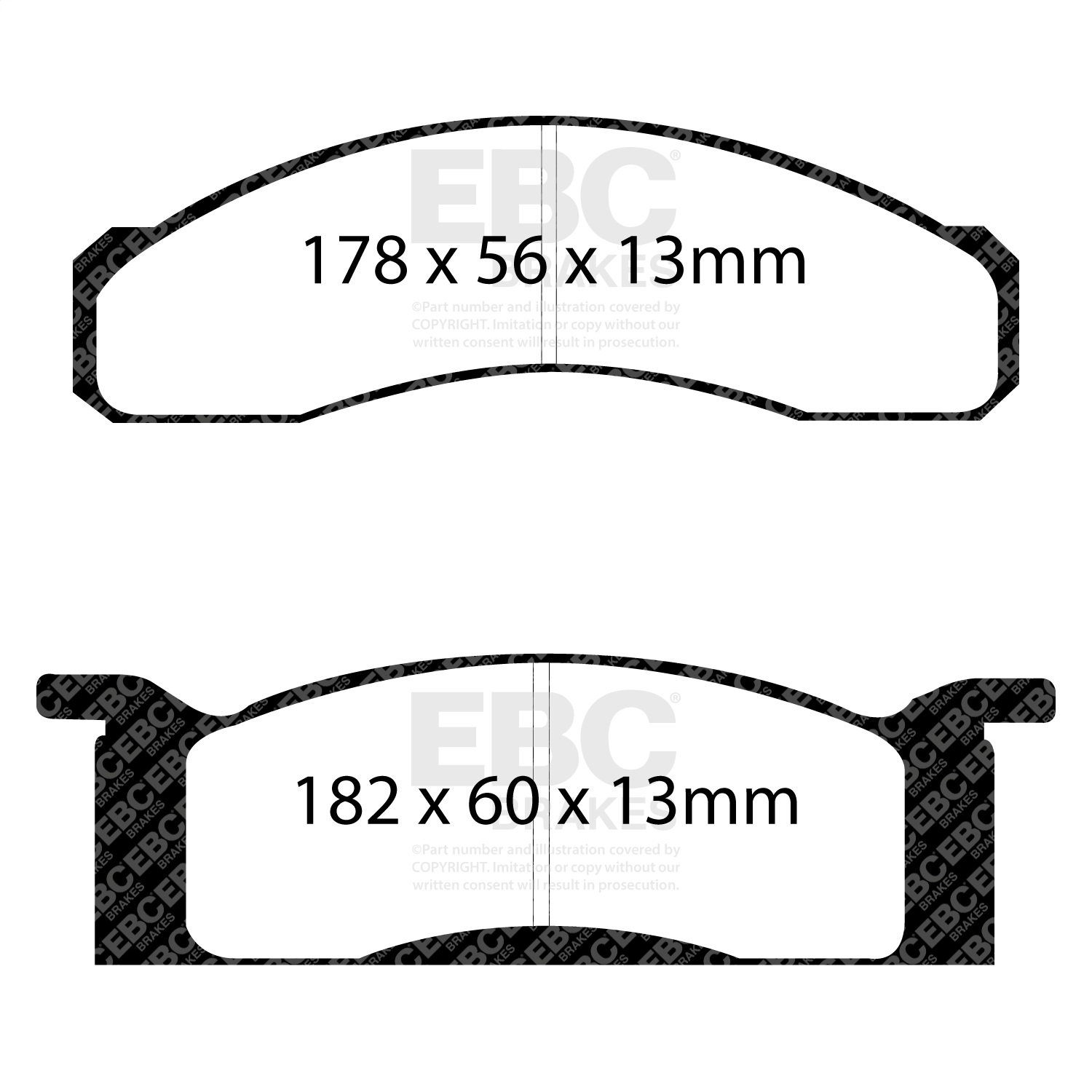 EBC Brakes UD034 Ultimax  Brake Pads Fits Cougar Fairlane Falcon Mustang Torino