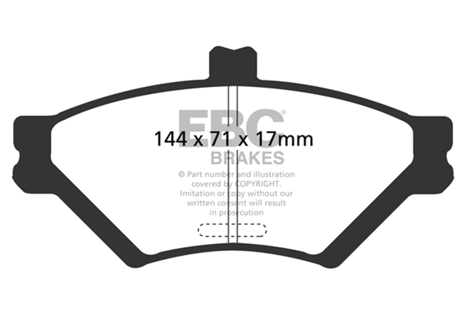 EBC Brakes DP41169R Yellowstuff Street And Track Brake Pads