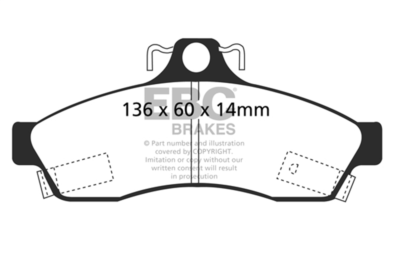 EBC Brakes UD628 Ultimax  Brake Pads Fits 94-96 Caprice Impala