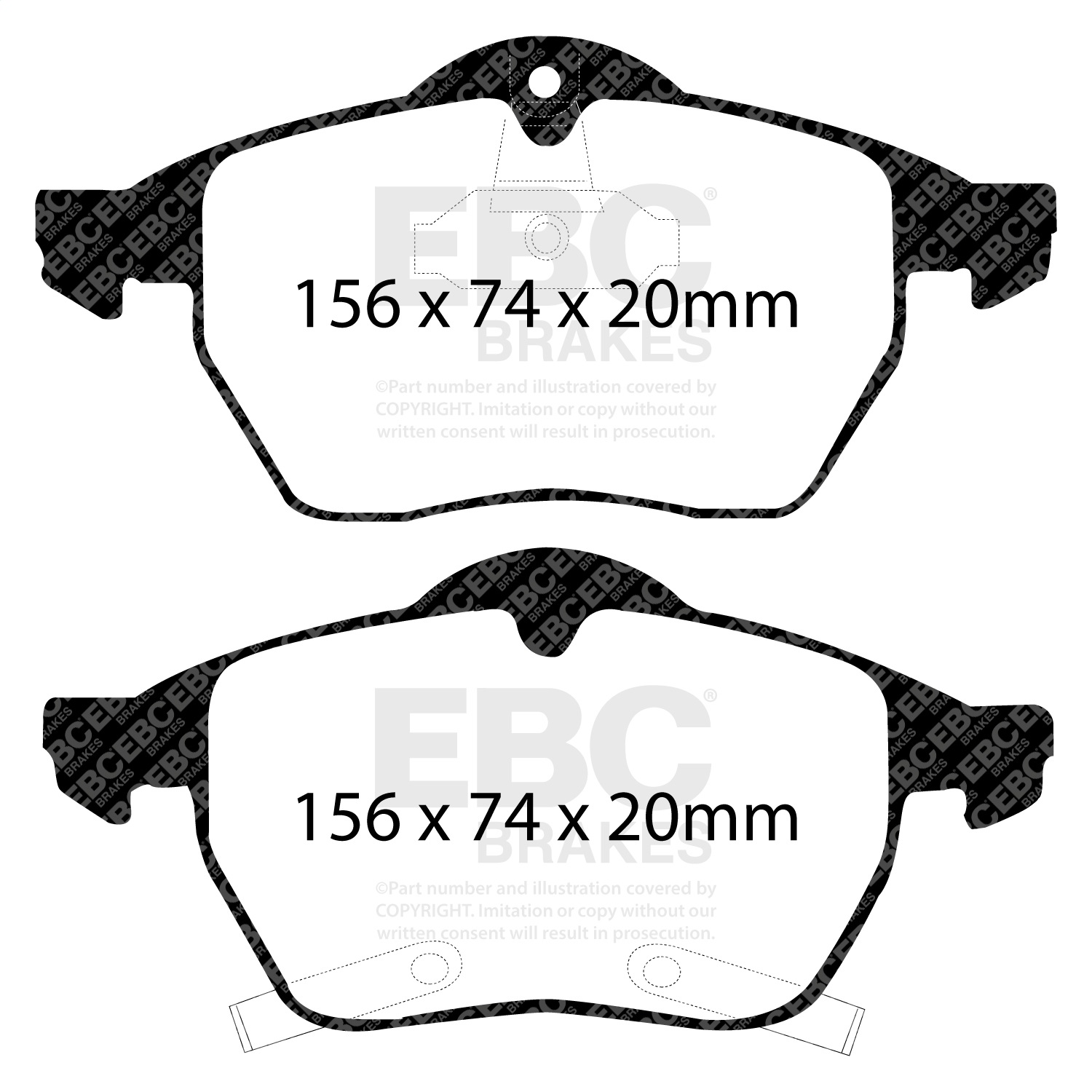 EBC Brakes UD800 Ultimax  Brake Pads Fits 99-01 9-5