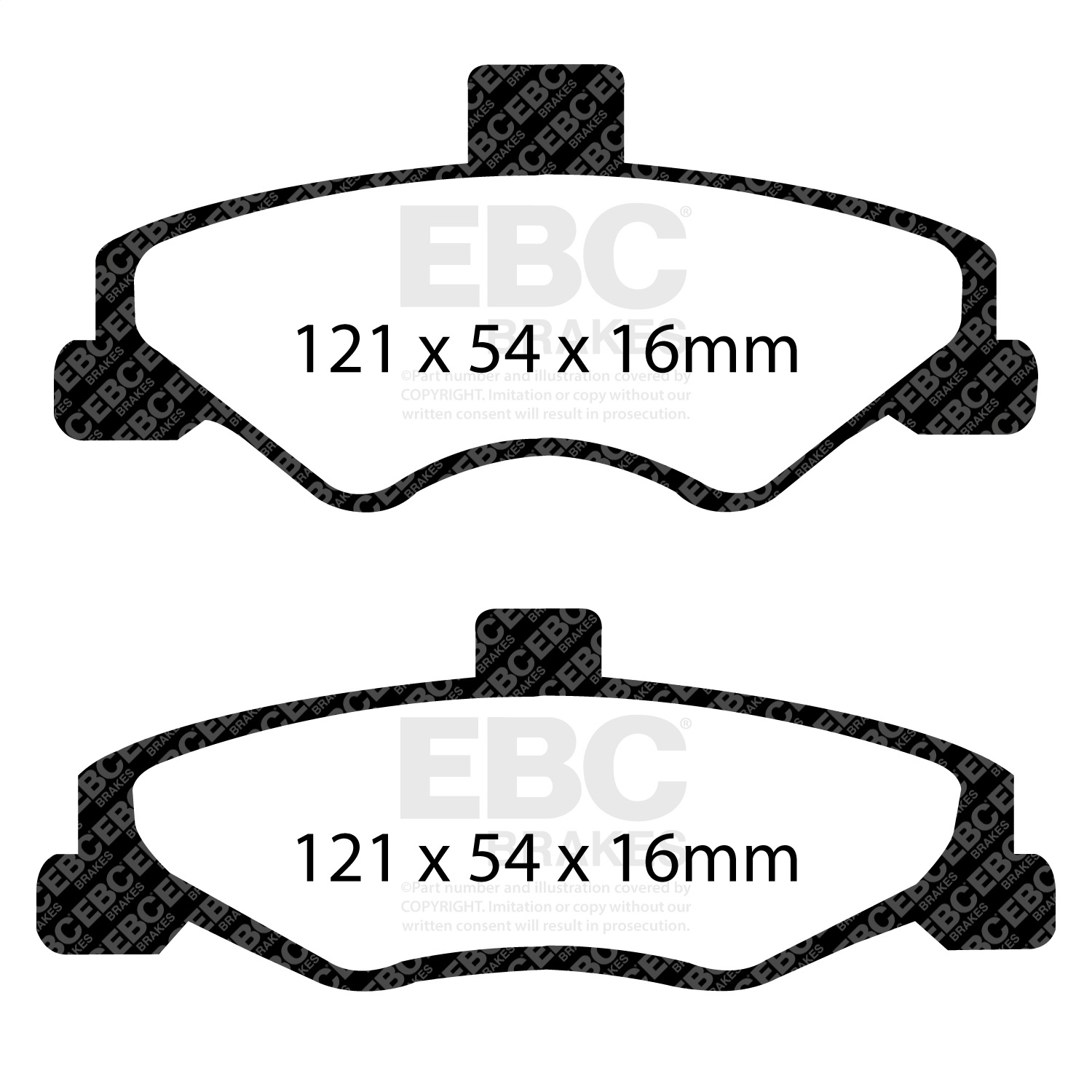 EBC Brakes DP41323R Yellowstuff Street And Track Brake Pads Fits Camaro Firebird