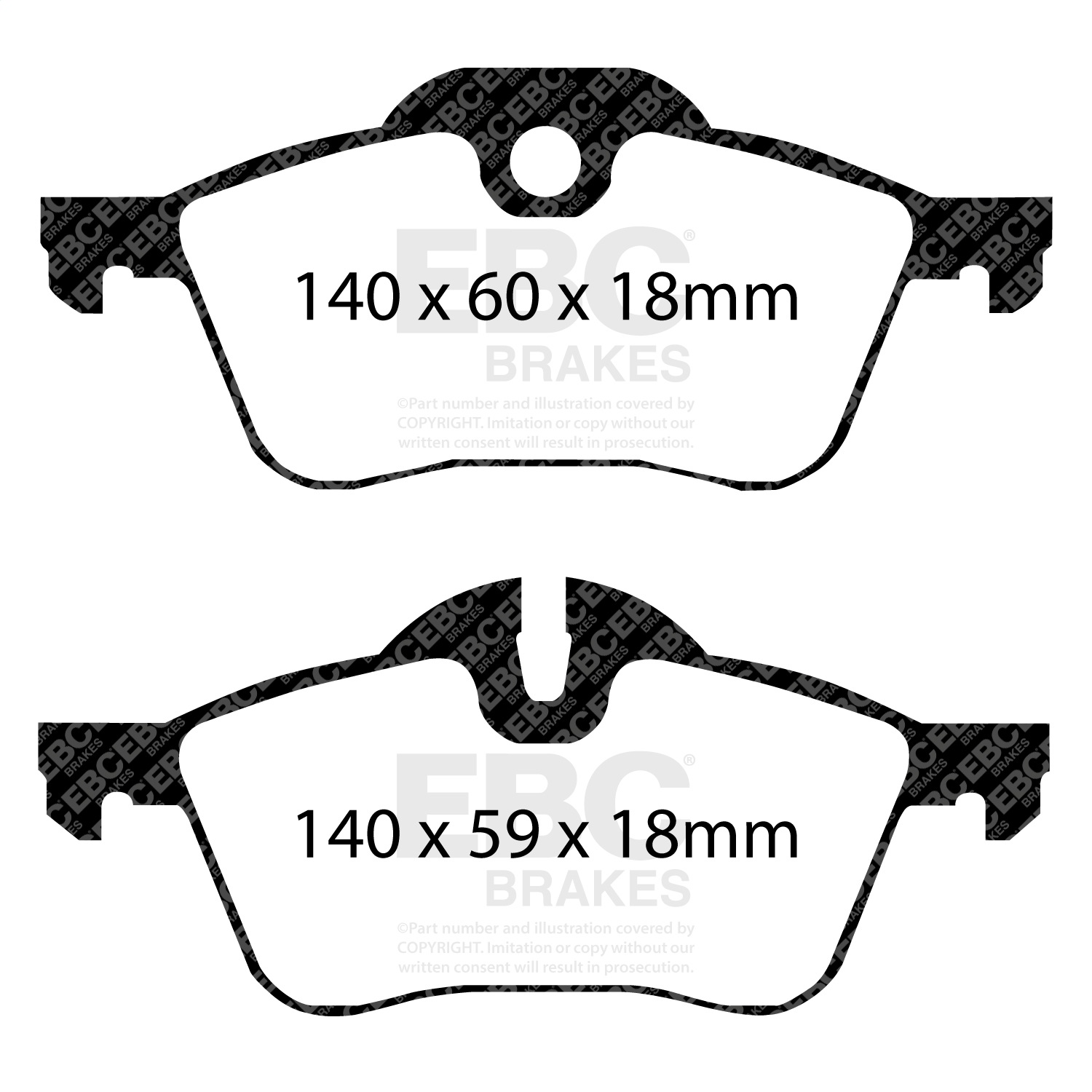 EBC Brakes UD939 Ultimax  Brake Pads Fits 02-09 Cooper