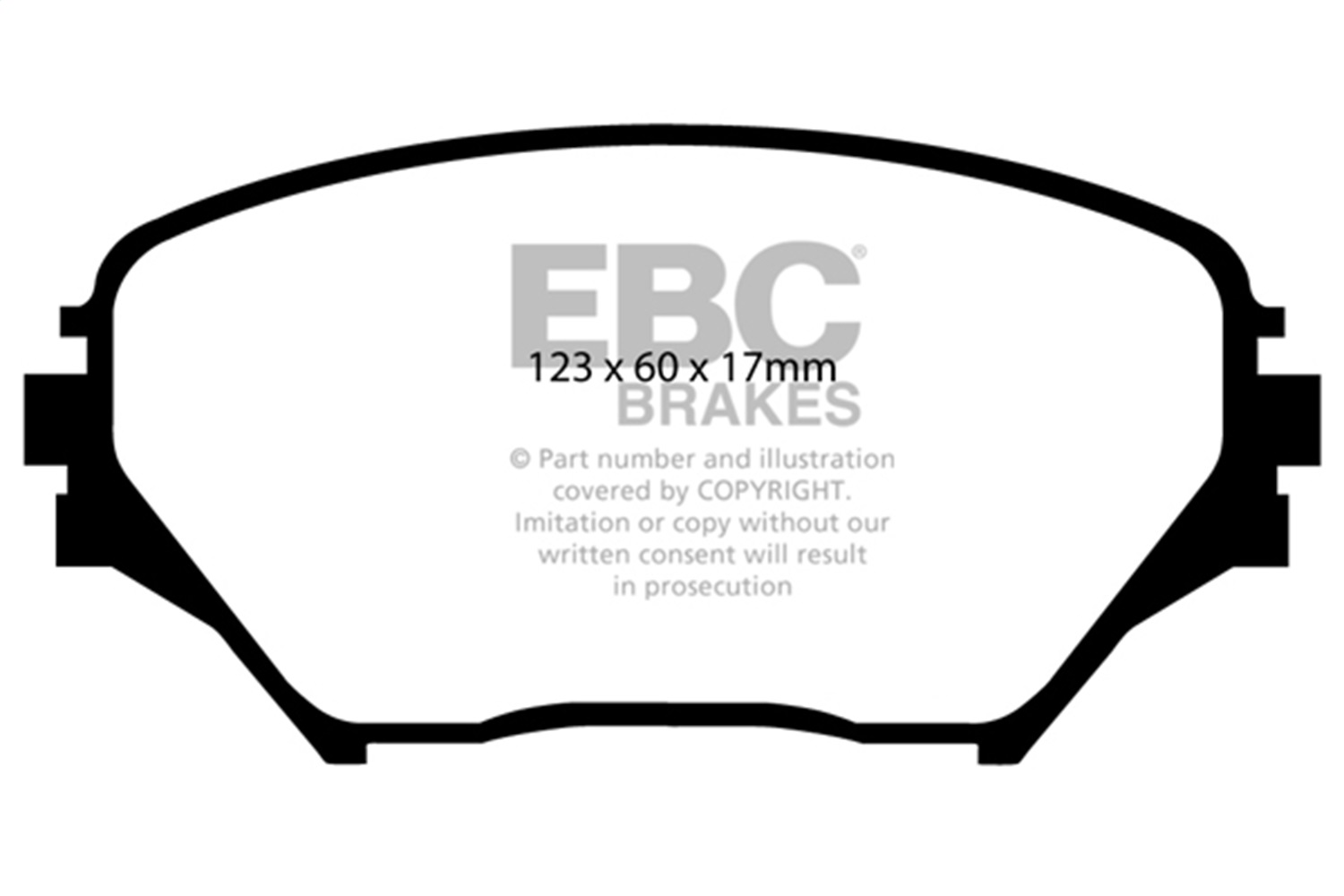 EBC Brakes UD862 Ultimax  Brake Pads Fits 01-05 RAV4