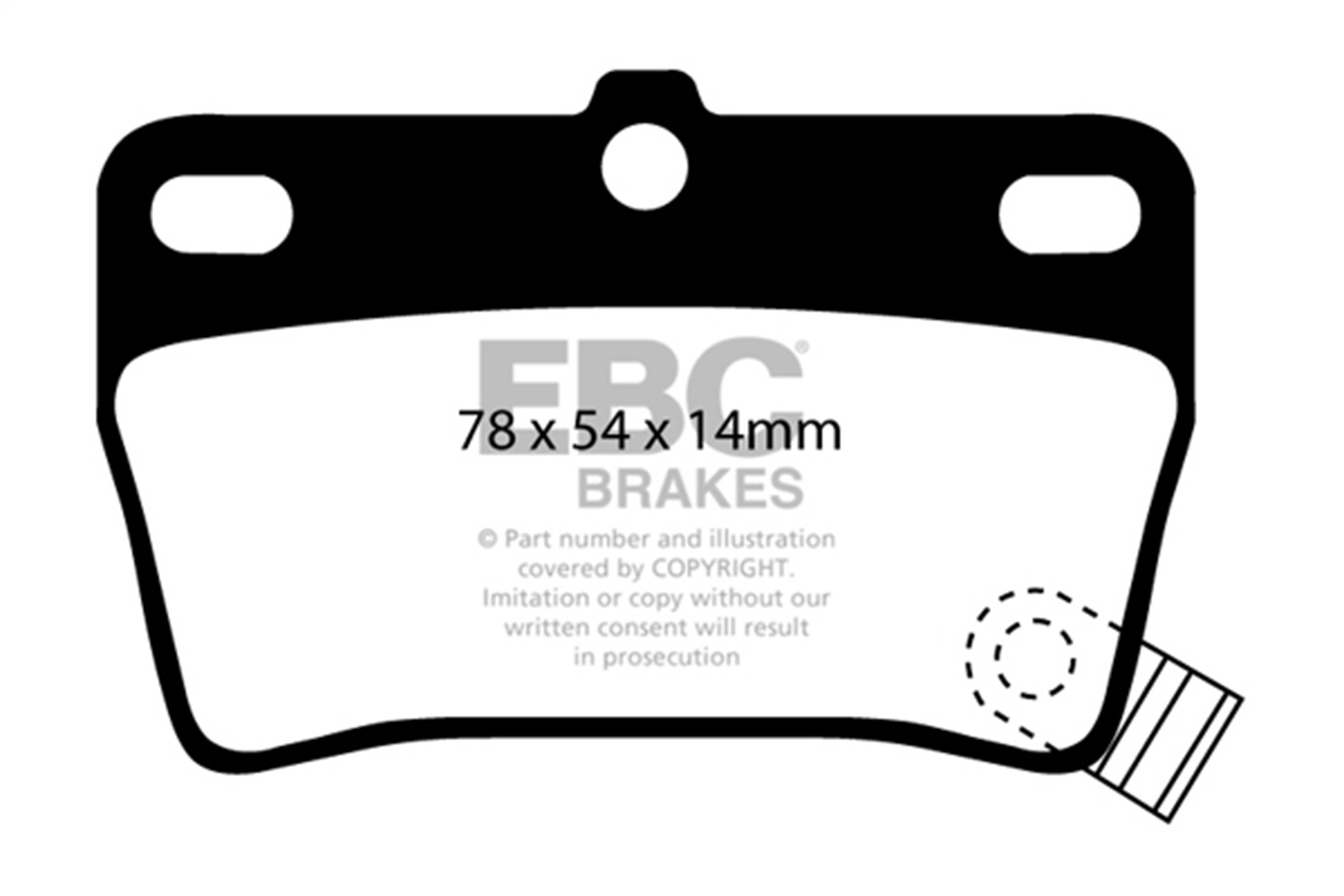 EBC Brakes UD1051 Ultimax  Brake Pads Fits 04-05 RAV4