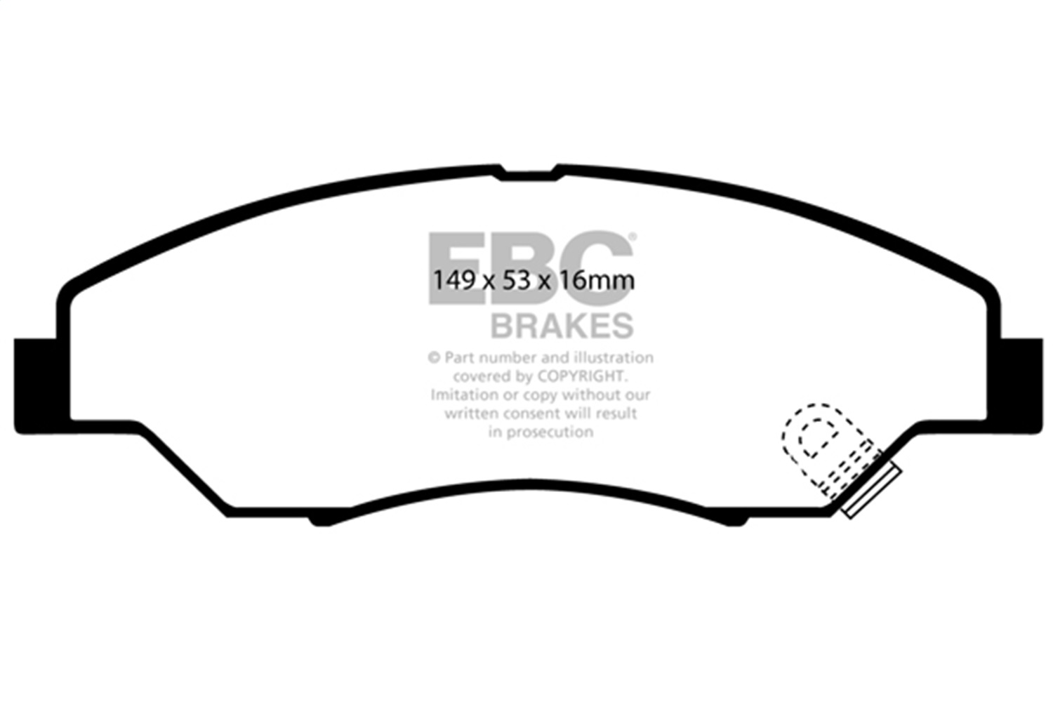 EBC Brakes UD774 Ultimax  Brake Pads Fits 98-02 Sportage