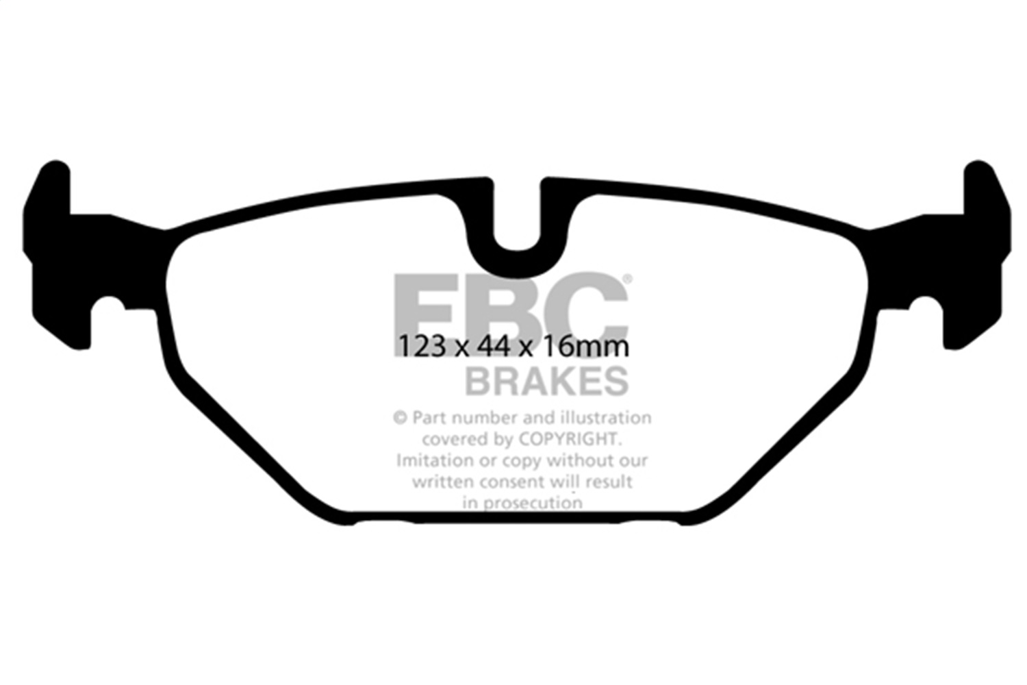 EBC Brakes DP41405R Yellowstuff Street And Track Brake Pads Fits 00-09 9-5