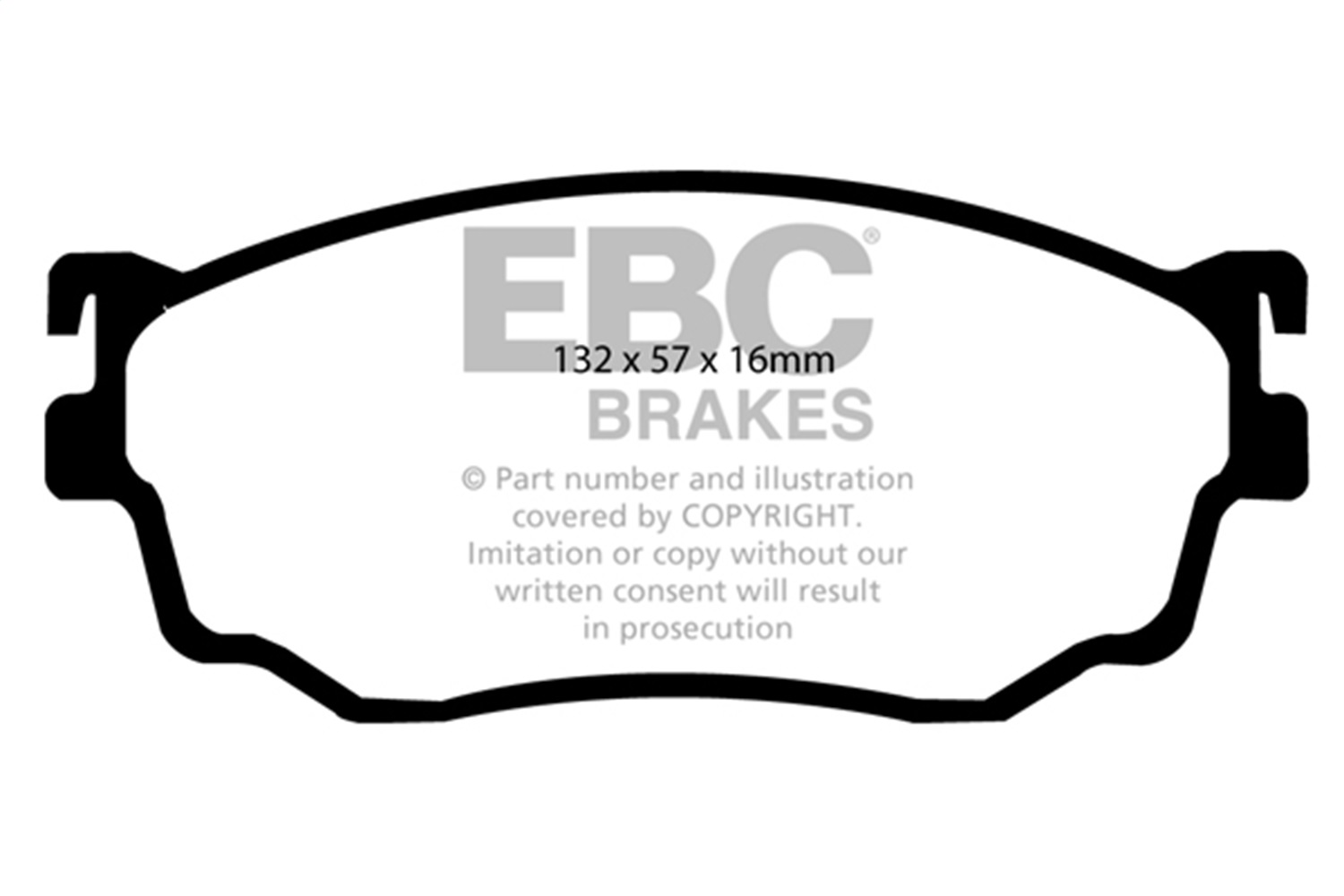 EBC Brakes DP31411C Redstuff Ceramic Low Dust Brake Pads Fits 98-03 626 Protege