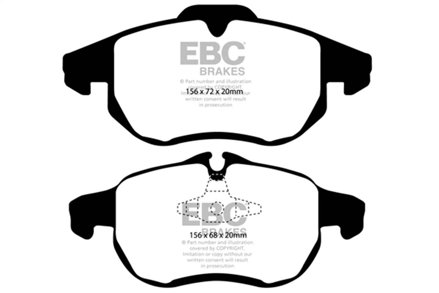 EBC Brakes UD972 Ultimax  Brake Pads Fits 03-11 9-3 9-3X