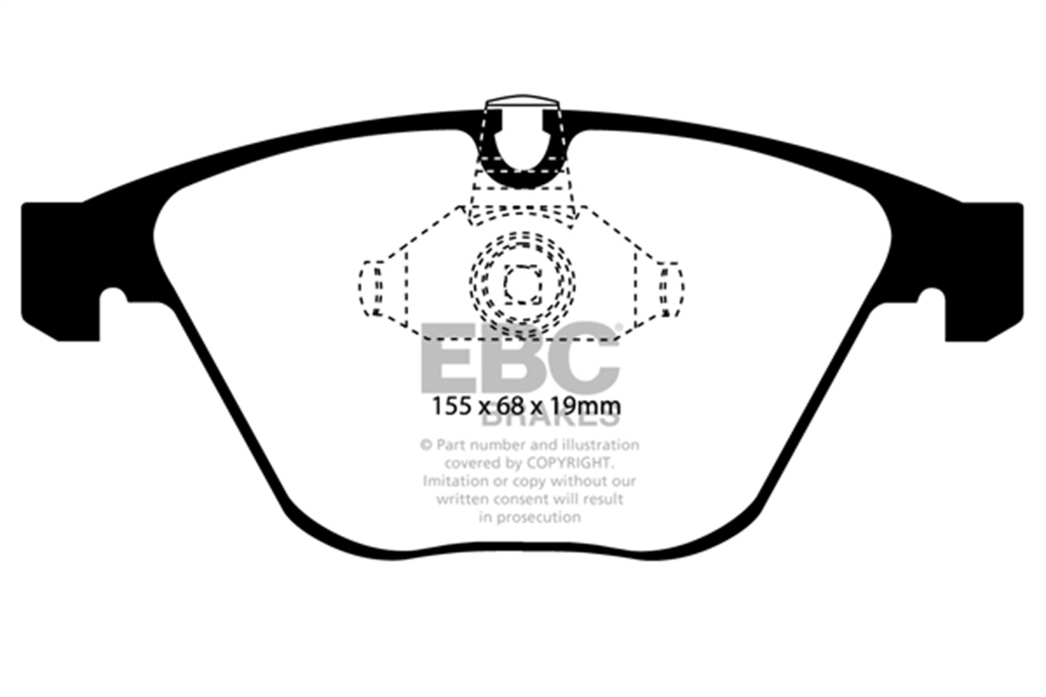 EBC BRAKES YELLOWSTUFF PADS-DP41449R-Front