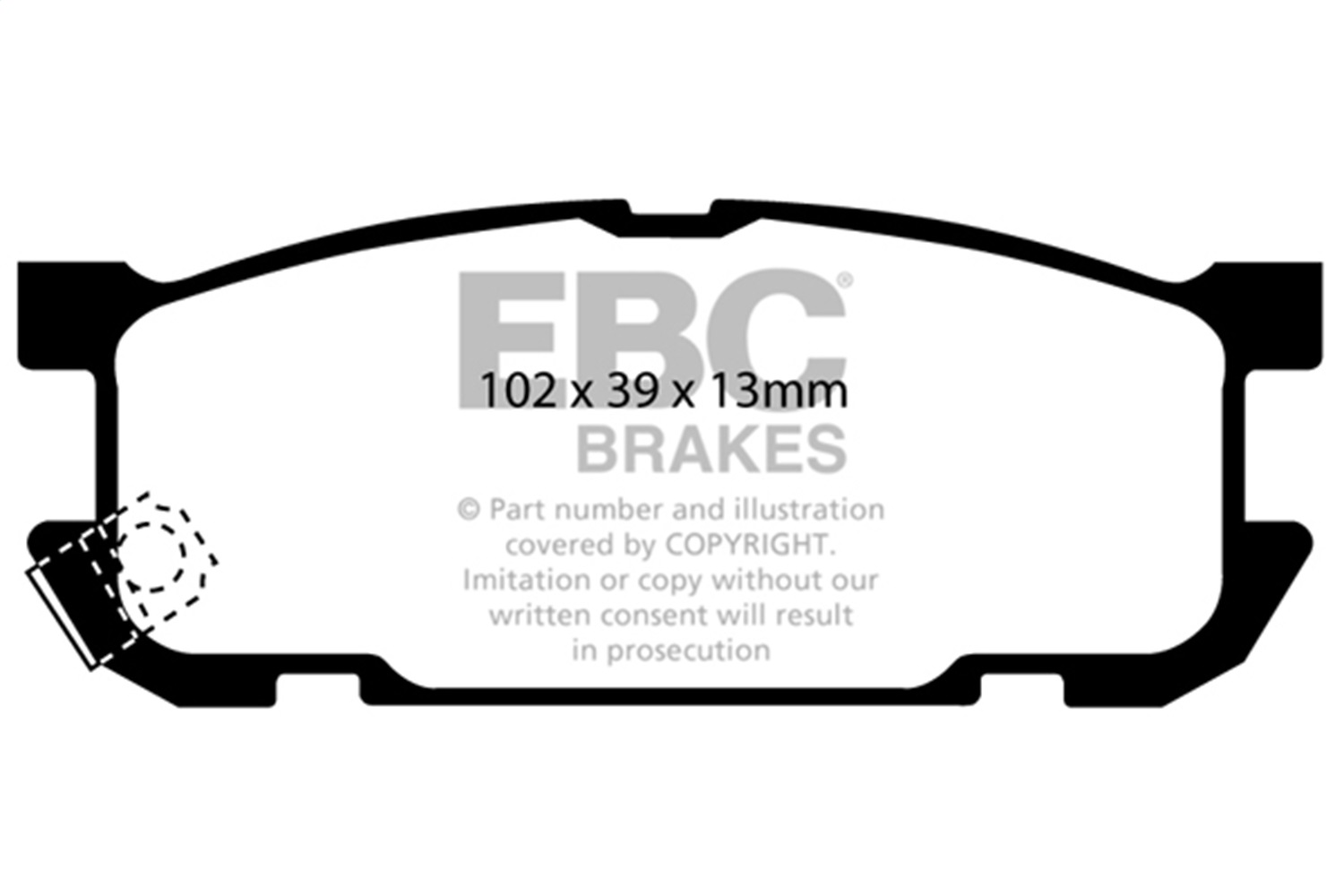 EBC Brakes UD891 Ultimax  Brake Pads Fits 01-03 Miata