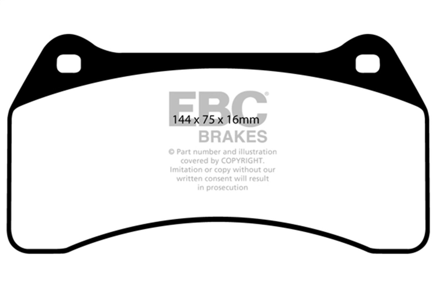 EBC Brakes DP41462R Yellowstuff Street And Track Brake Pads