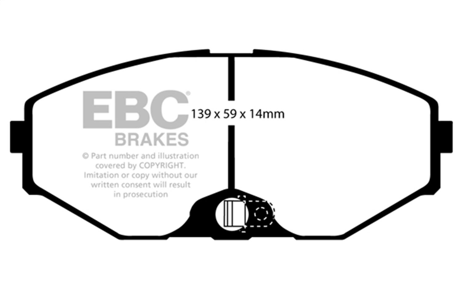 EBC Brakes UD587 Ultimax  Brake Pads Fits 93-97 J30