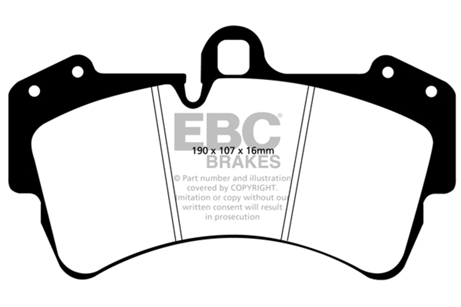 EBC Brakes UD977 Ultimax  Brake Pads Fits 04-17 Cayenne Q7 Touareg