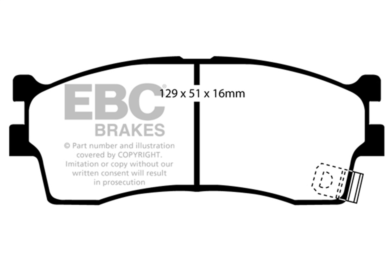 EBC Brakes UD889 Ultimax  Brake Pads Fits 01-05 Rio Spectra