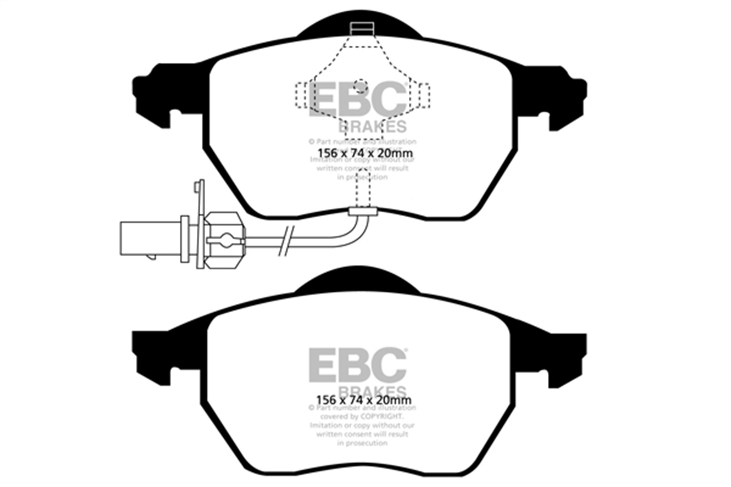 EBC Brakes UD840 Ultimax  Brake Pads Fits A4 A4 Quattro A6 A6 Quattro Passat