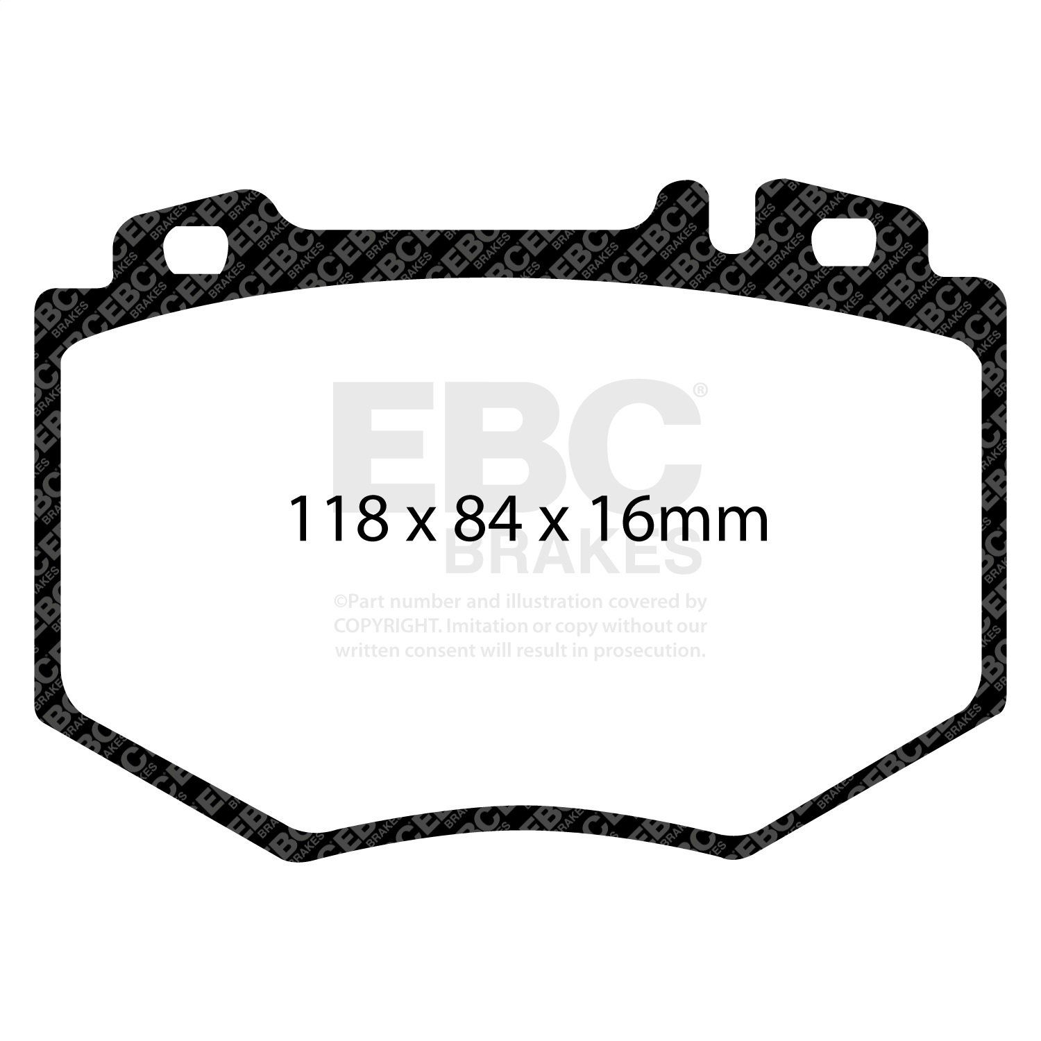 EBC Brakes DP31487C Redstuff Ceramic Low Dust Brake Pads Fits 03-06 CL600 S600