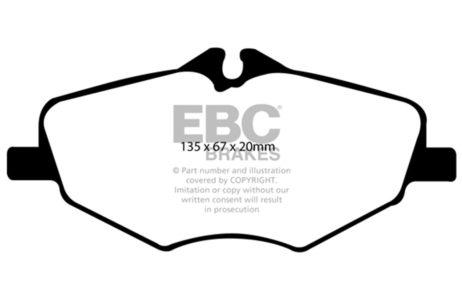 EBC Brakes UD987 Ultimax  Brake Pads Fits 03-09 E320 E350