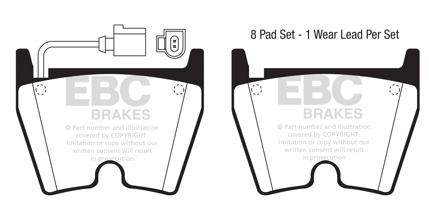 EBC Brakes DP41513/3R Yellowstuff Street And Track Brake Pads