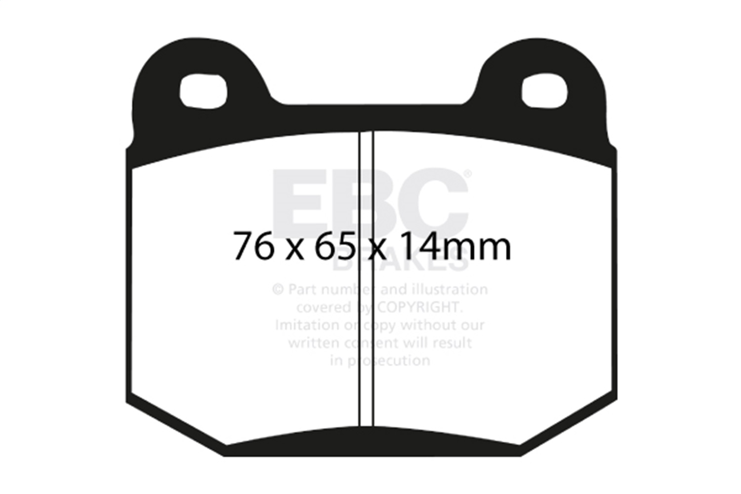 EBC DP31538C - Redstuff Ceramic Low Dust Rear Brake Pads