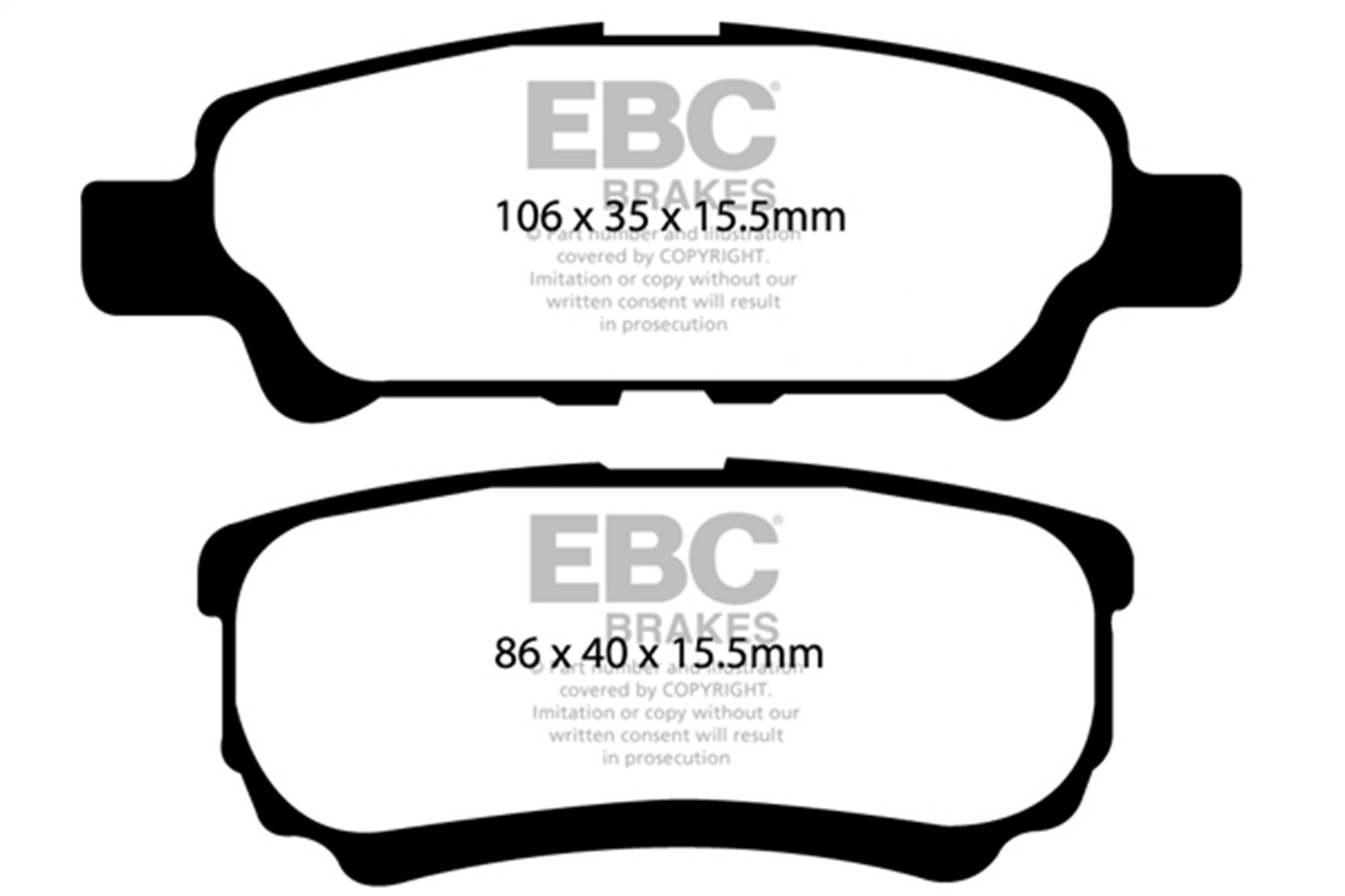 EBC Brakes UD1037 Ultimax  Brake Pads