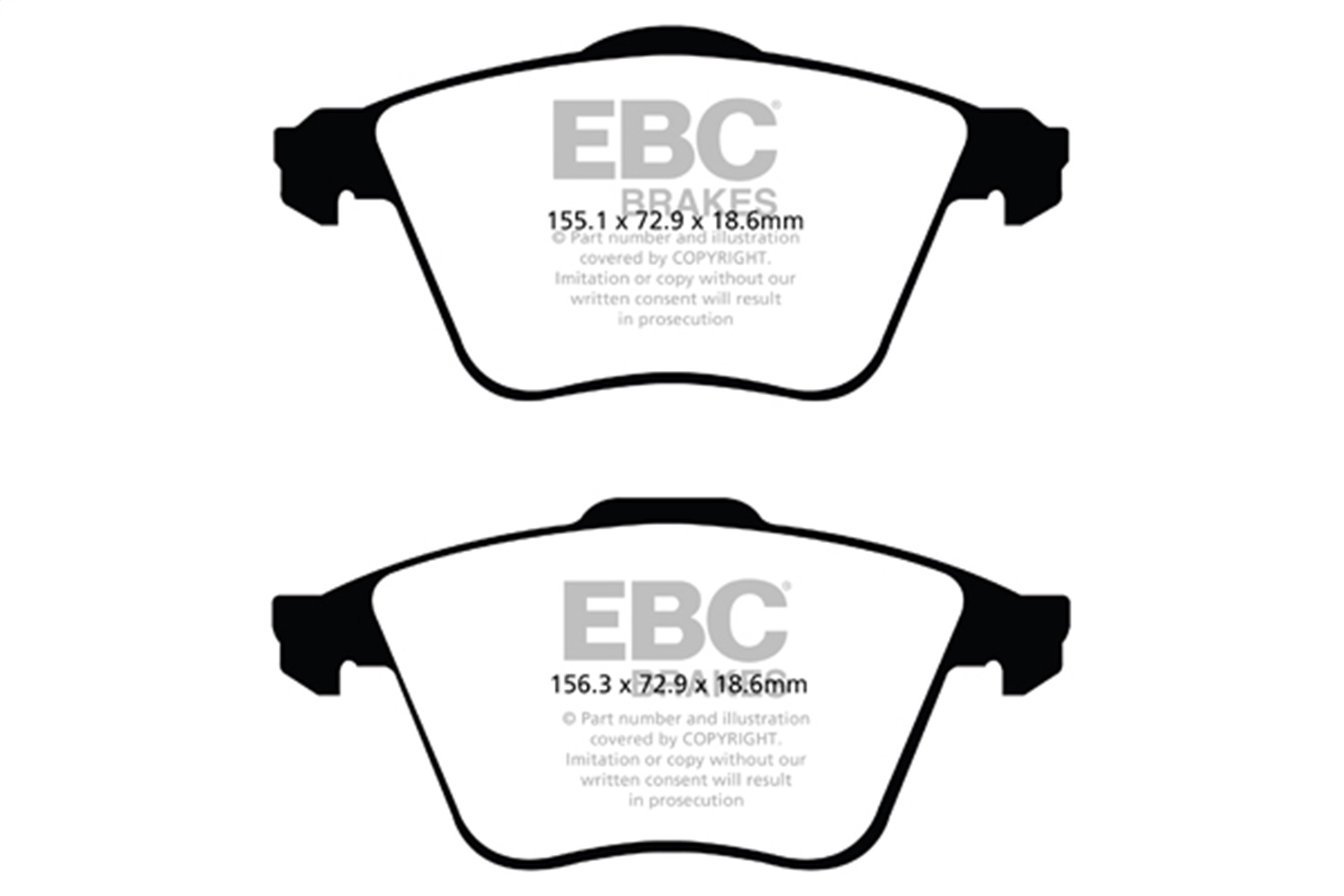 EBC DP21574 - Greenstuff 2000 Series Sport Front Brake Pads