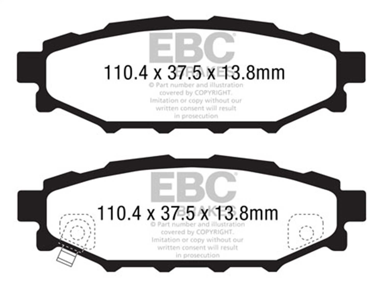 EBC Brakes UD1114 Ultimax  Brake Pads