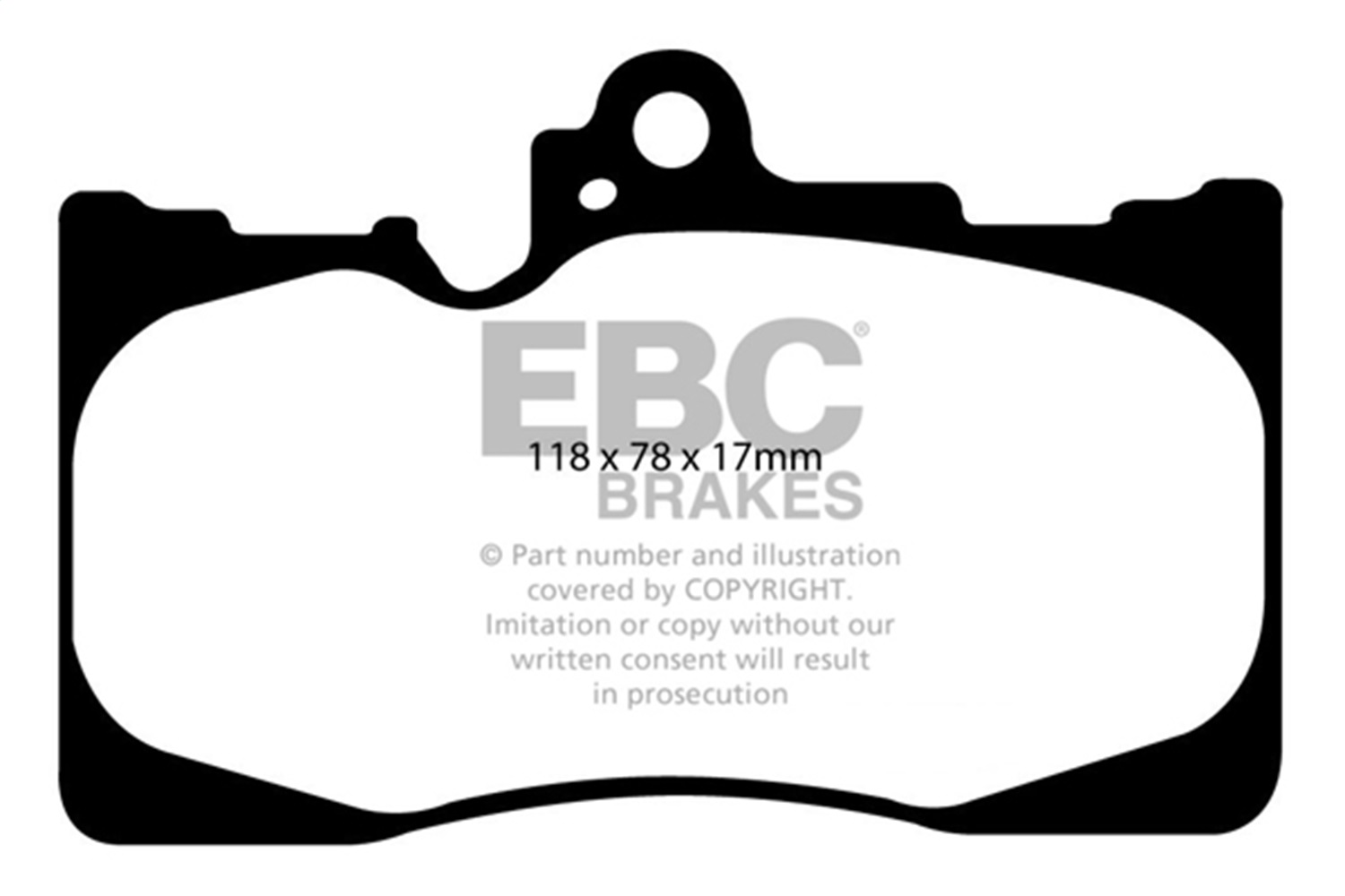 EBC Brakes UD1118 Ultimax  Brake Pads