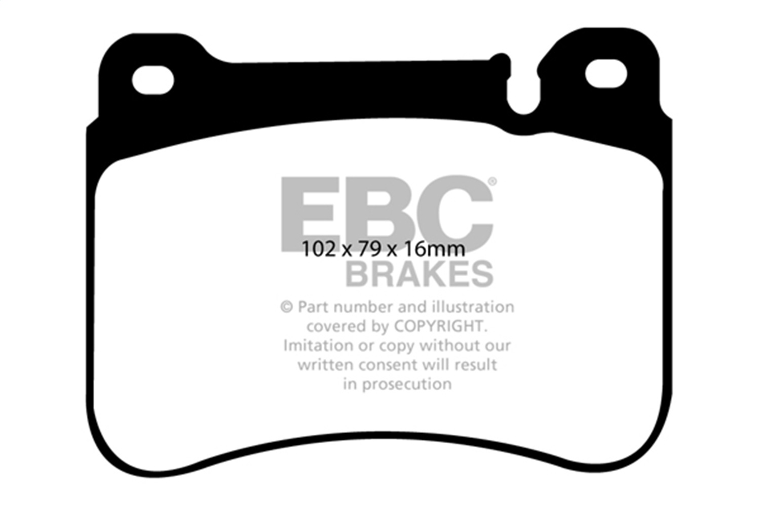 EBC Brakes DP41590R Yellowstuff Street And Track Brake Pads