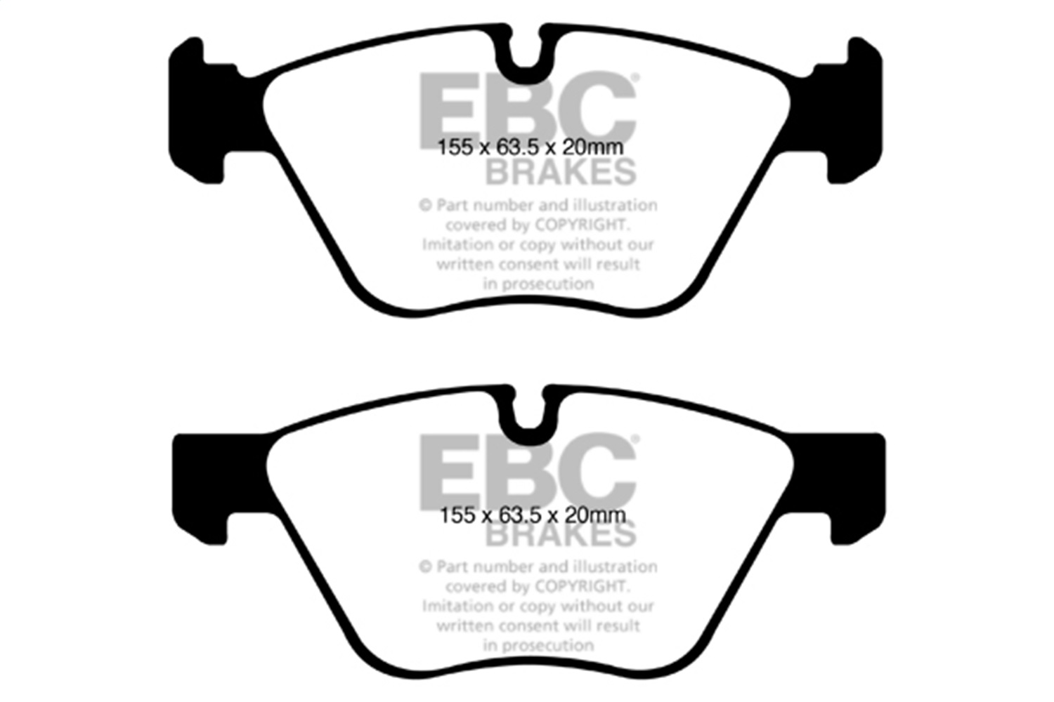 EBC Brakes DP41600R Yellowstuff Street And Track Brake Pads Fits 08-13 128i