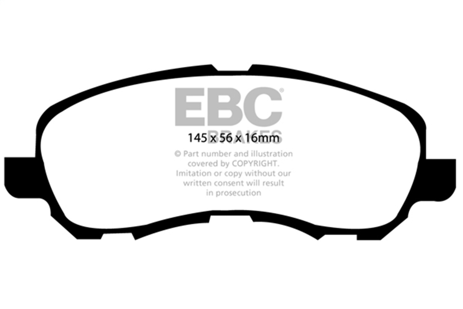 EBC Brakes Greenstuff Truck/SUV-DP61614-Front