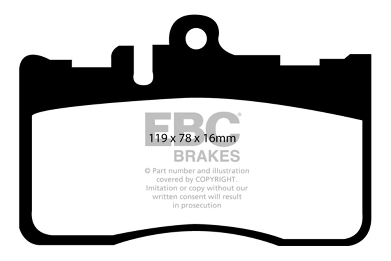 EBC Brakes DP41622R Yellowstuff Street And Track Brake Pads Fits 01-06 LS430