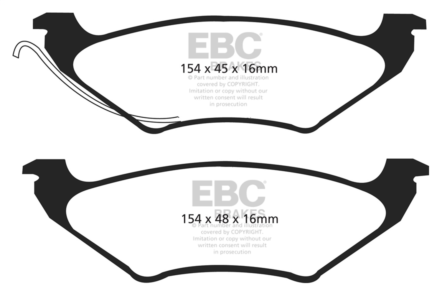 EBC Brakes DP41625/2R Yellowstuff Street And Track Brake Pads