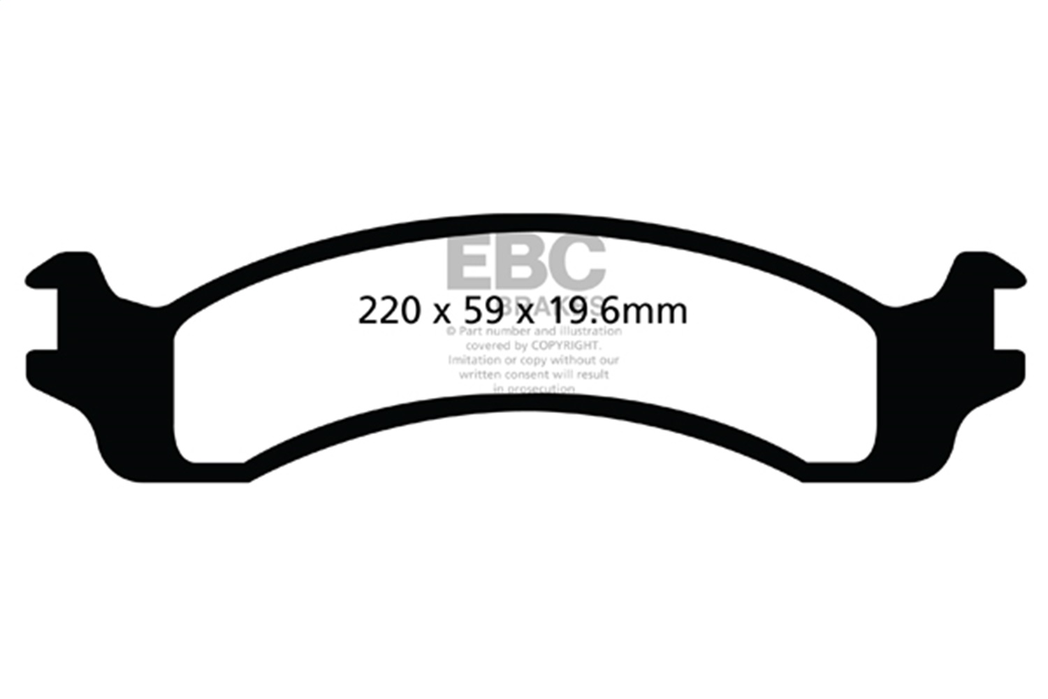 EBC Brakes DP61640 6000 Series Greenstuff Truck/SUV Brakes Disc Pads