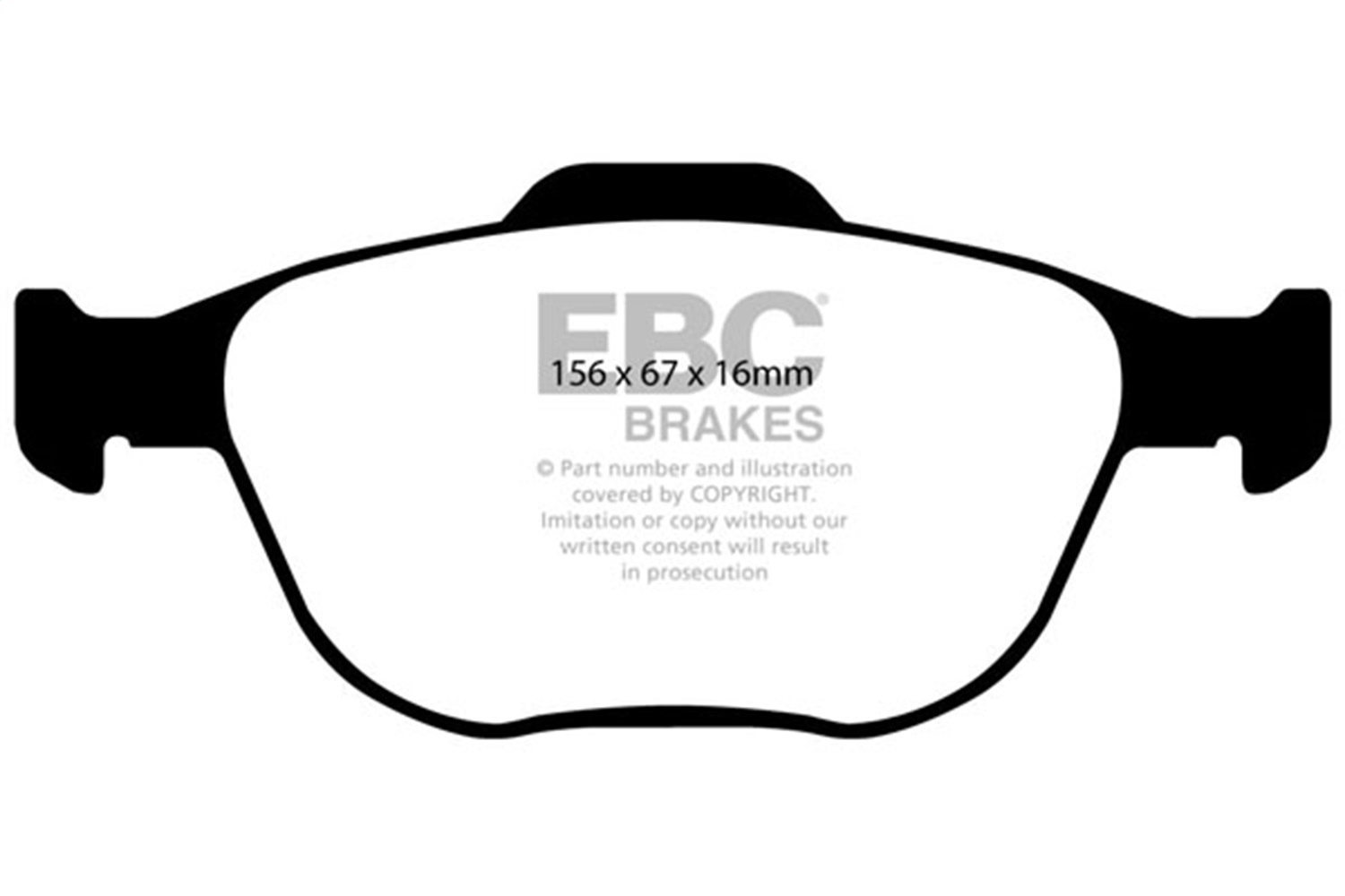 EBC Brakes UD970 Ultimax  Brake Pads Fits 02-13 Focus Transit Connect