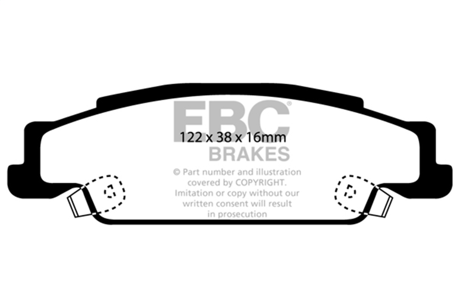 EBC Brakes UD922 Ultimax  Brake Pads Fits 03-11 CTS STS