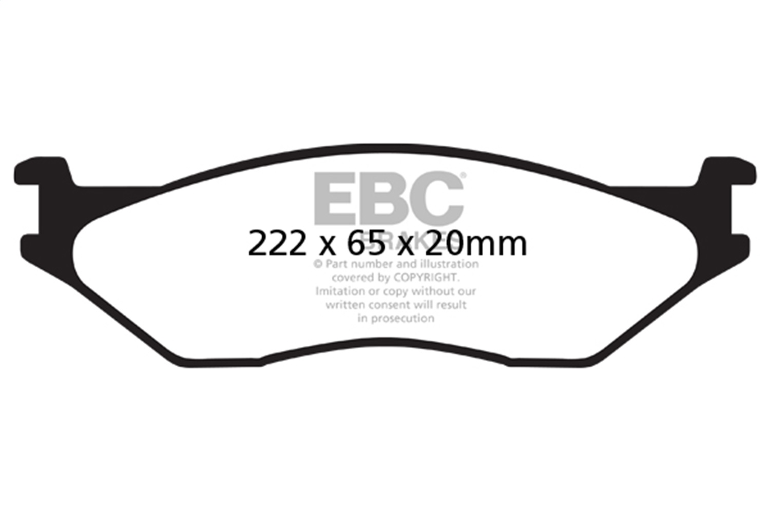 EBC Brakes DP61653 6000 Series Greenstuff Truck/SUV Brakes Disc Pads