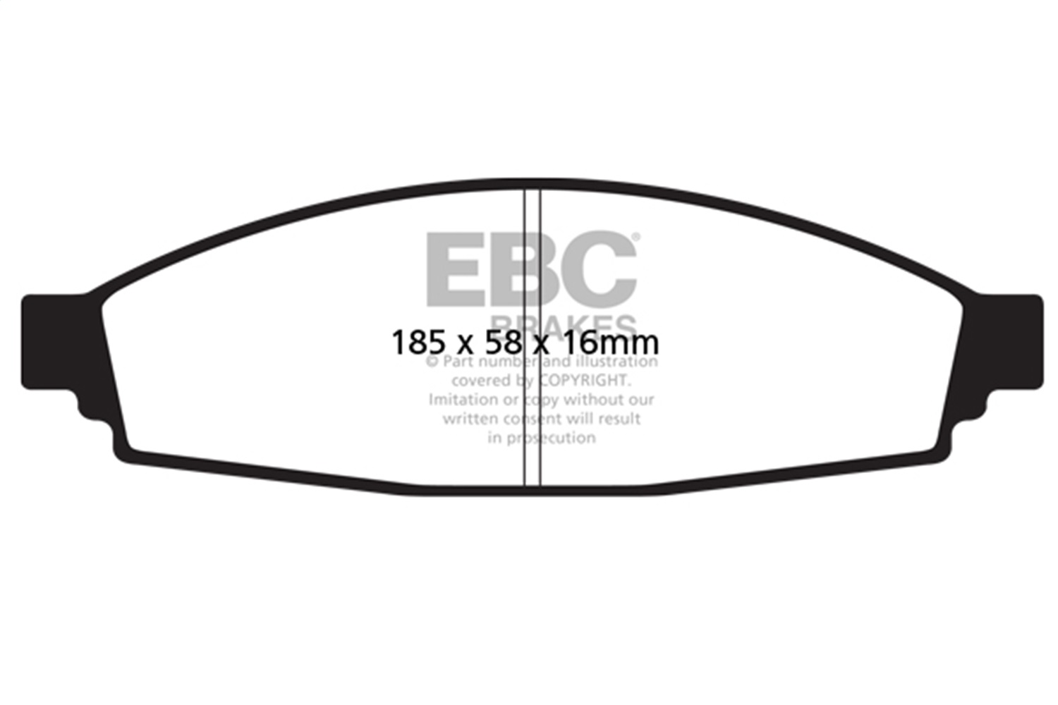 EBC Brakes DP61675 6000 Series Greenstuff Truck/SUV Brakes Disc Pads