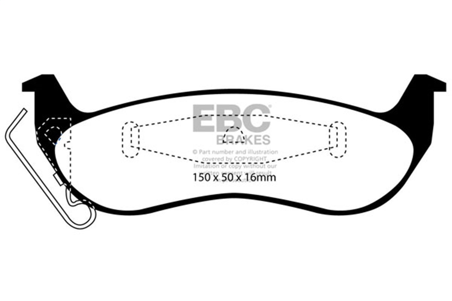 EBC DP31677C - Redstuff Ceramic Low Dust Rear Brake Pads