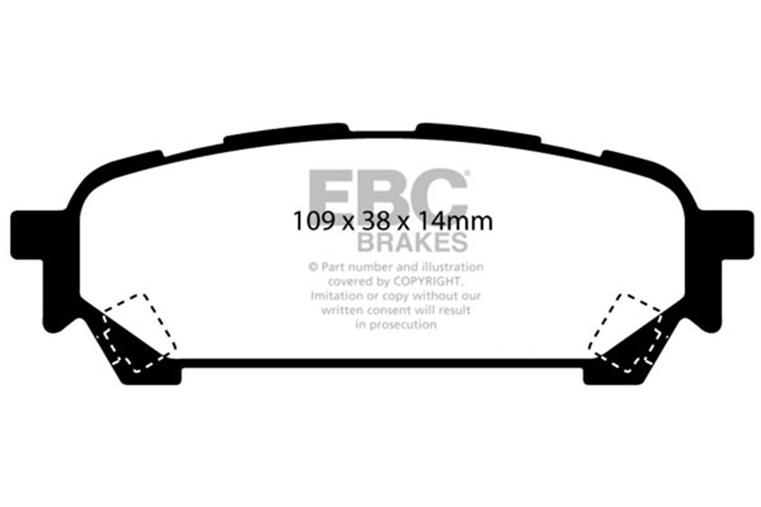 EBC Brakes UD1004 Ultimax  Brake Pads Fits 03-08 9-2X Forester Impreza