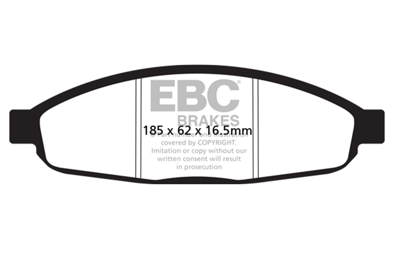 EBC Brakes DP21688 Greenstuff 2000 Series Sport Brake Pads Fits 04-08 Pacifica