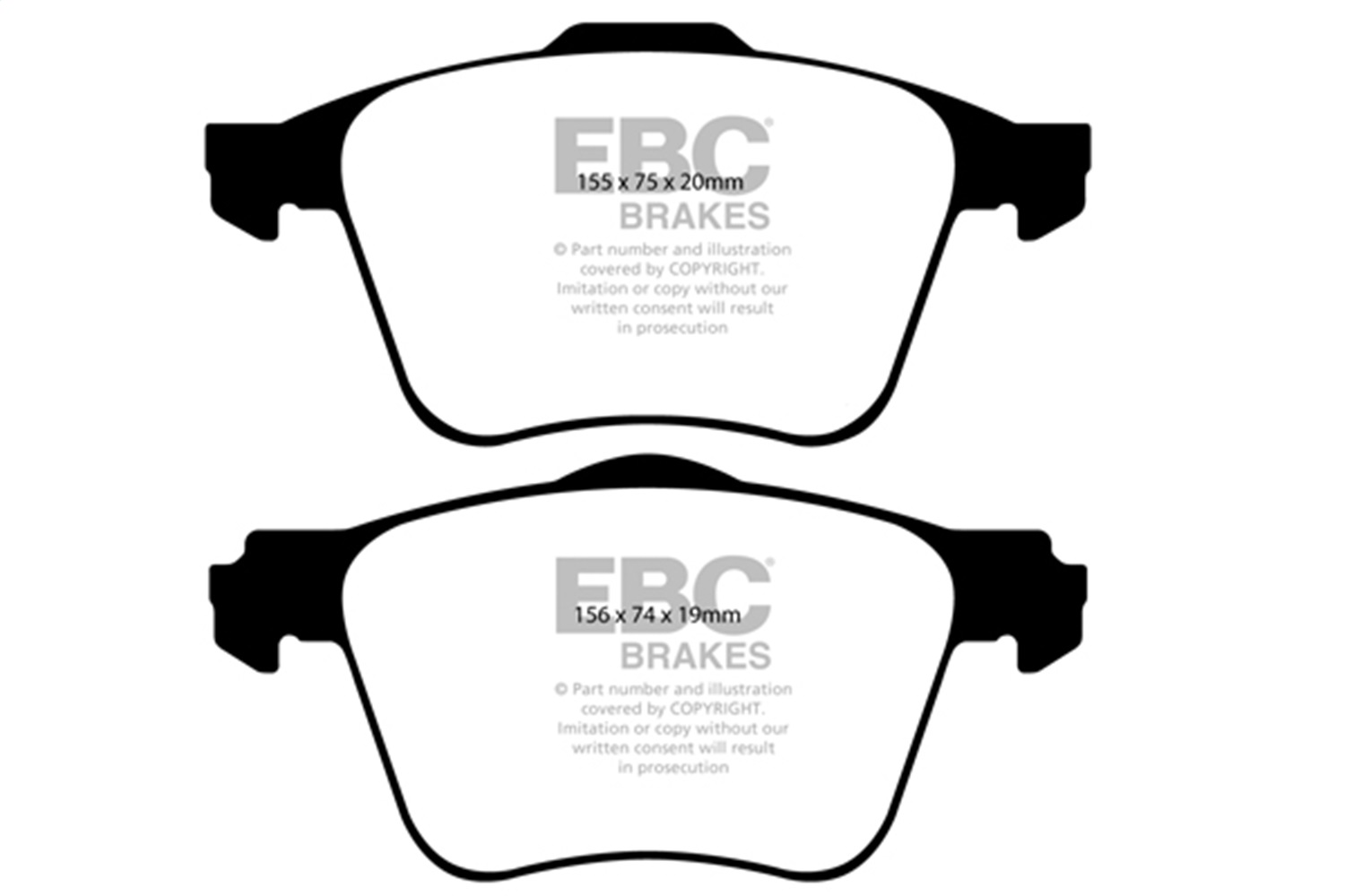 EBC Brakes UD1003 Ultimax  Brake Pads Fits 03-14 XC90