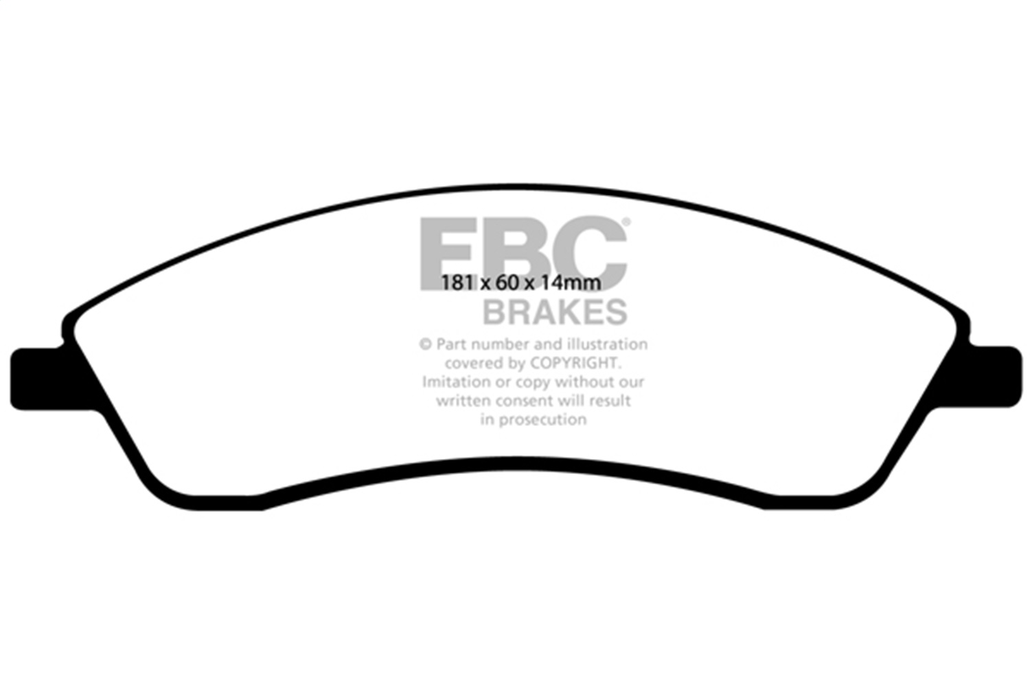 EBC Brakes DP31692C Redstuff Ceramic Low Dust Brake Pads