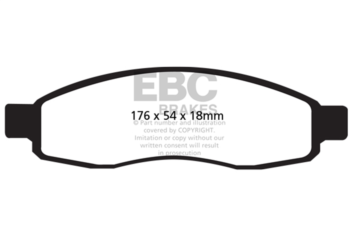 EBC Brakes DP41698R Yellowstuff Street And Track Brake Pads