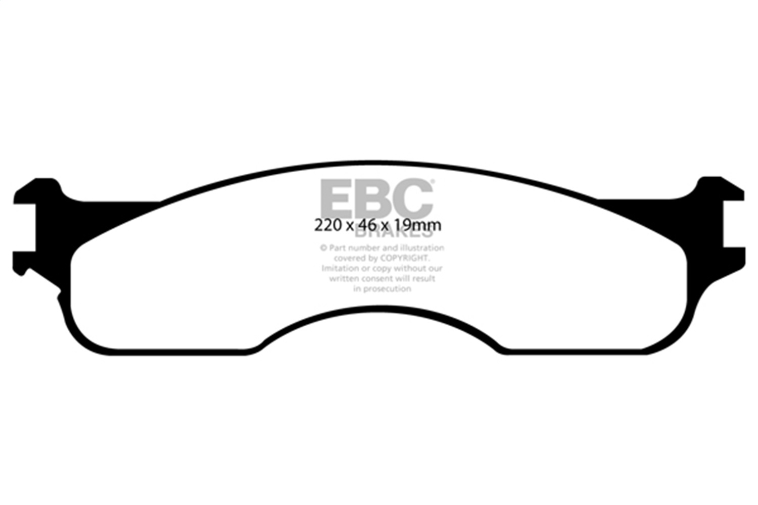 EBC Brakes DP61708 6000 Series Greenstuff Truck/SUV Brakes Disc Pads