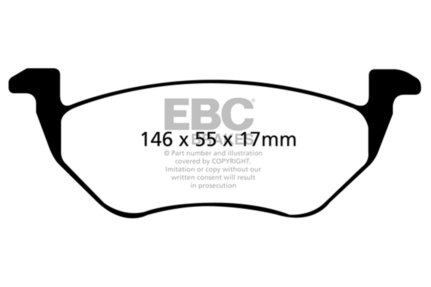 EBC Brakes UD1055 Ultimax  Brake Pads Fits 05-08 Escape Mariner Tribute