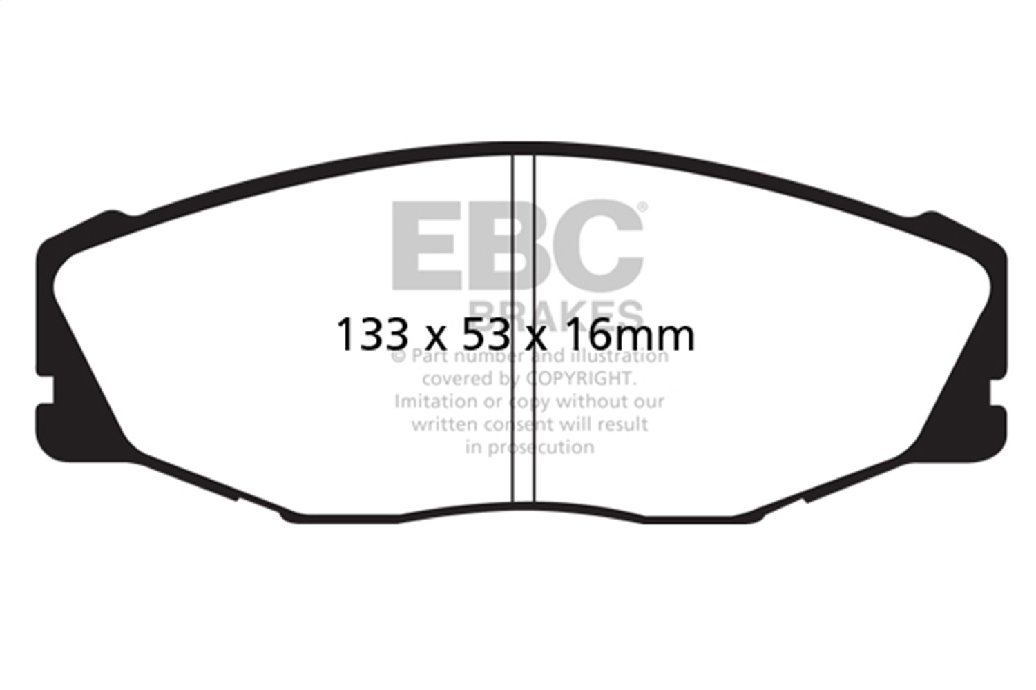 EBC Brakes UD686 Ultimax  Brake Pads Fits 93-98 T100 Pickup