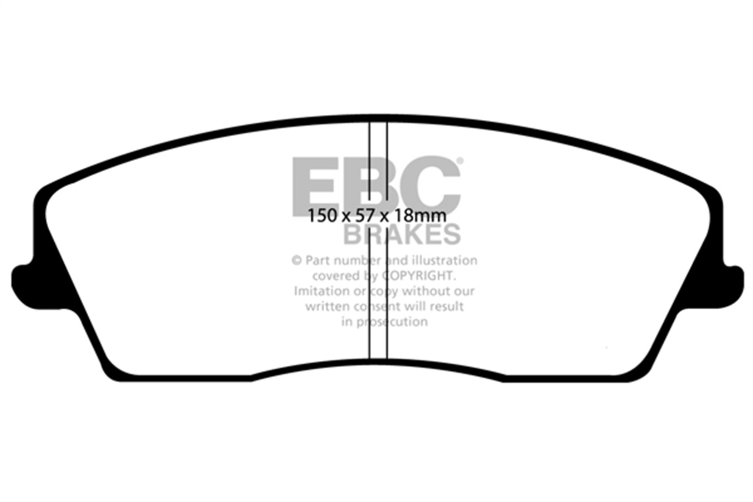 EBC Brakes UD1056 Ultimax  Brake Pads Fits 05-23 300 Challenger Charger Magnum