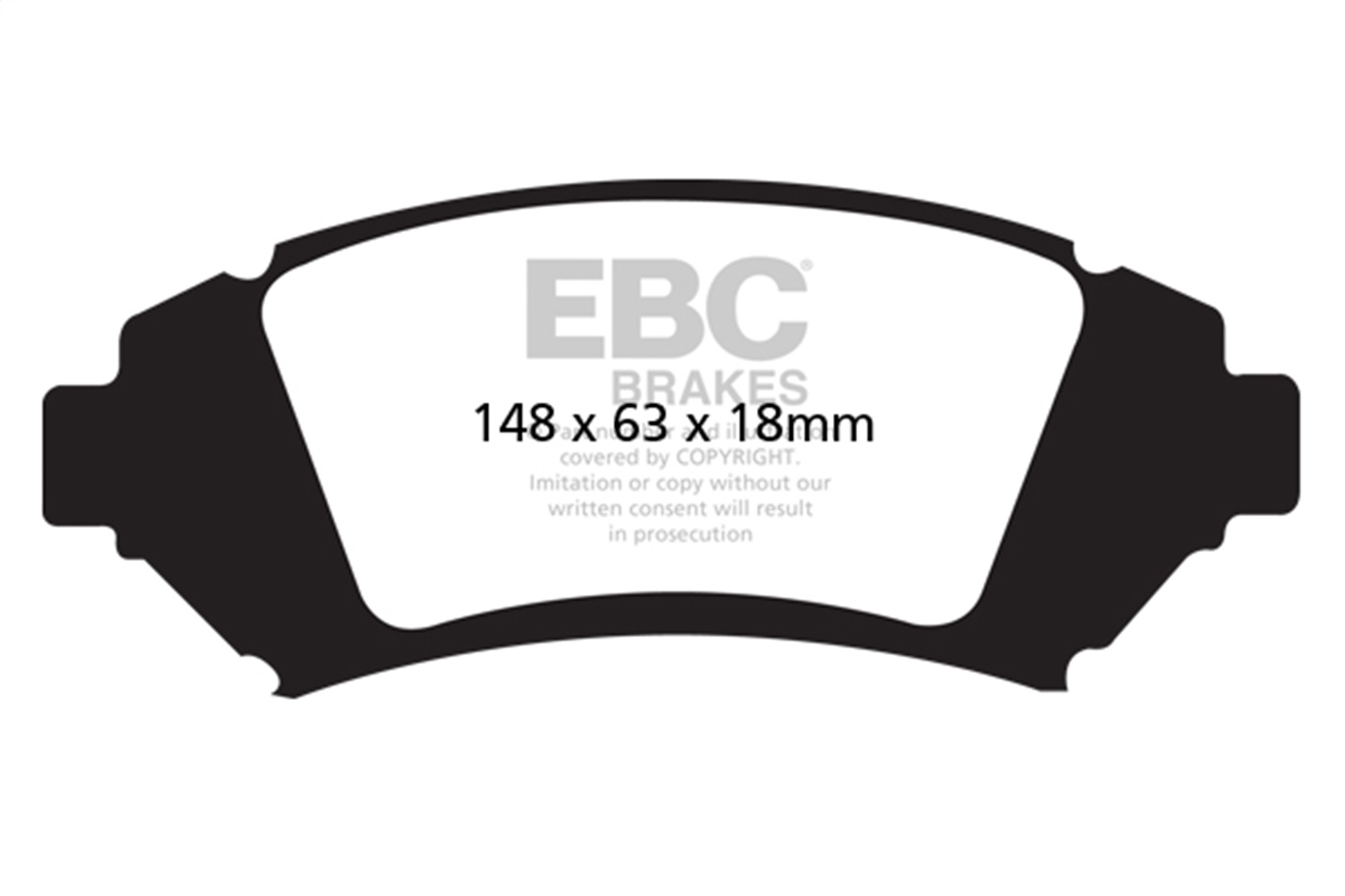 EBC Brakes DP31728C Redstuff Ceramic Low Dust Brake Pads